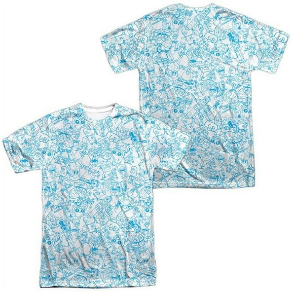 Fosters Home For Imaginary Friends - Character Sketches (Front/Back Print) - Short Sleeve Shirt - Small