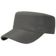 thumbnail image 2 of Baberdicy Flat Cap Men, Adjustable Flat Top Cap for Men And Women, Unisex Base Baseball Cap with Leather Label, Lightweight Breathable Sun Hat for Four Seasons Outdoor Dark Gray, 2 of 4