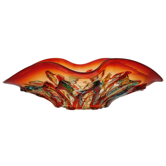 GlassOfVenice Murano Glass Mars Centerpiece Bowl
