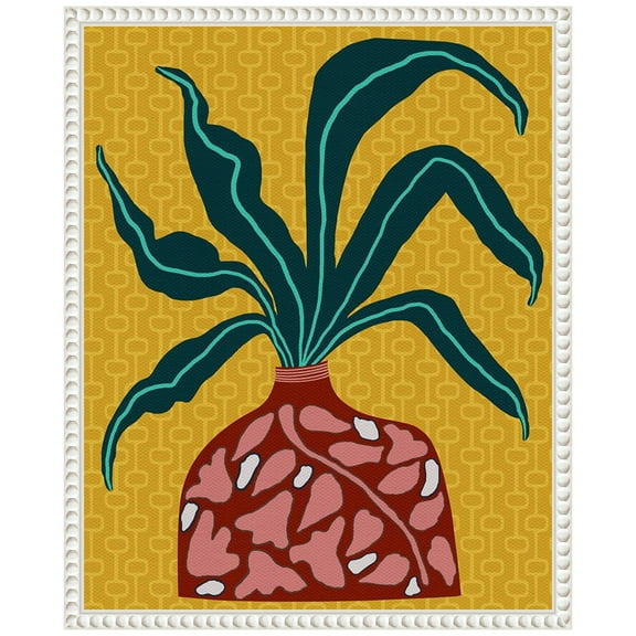 Amanti Art Snappy Botanical III Framed Canvas Wall Art Print