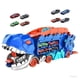 thumbnail image 1 of Pista para autos de juguete Hot Wheels City | Transporte de T-Rex definitivo | El transportador se transforma en un dinosaurio imponente con pista de carreras | de la serie de Netflix "Let's Race", 1 of 5
