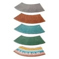 thumbnail image 2 of ZheElen AcrylicFibers Sector Shape Bath Rug With Prompt And Strong Absorption Bathroom Shower Mat Floor Mat Grey, 2 of 6