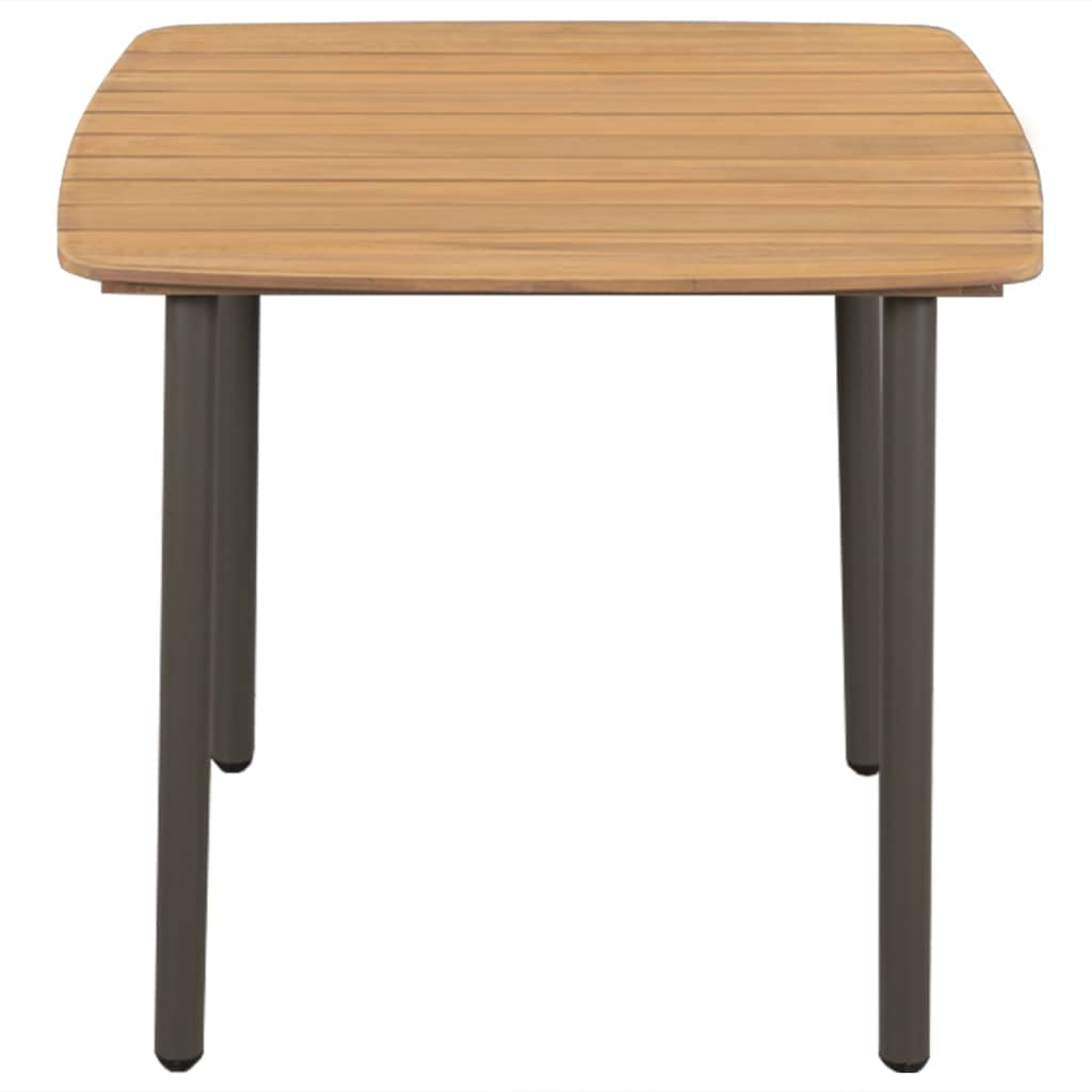 Kepooman 31.5" Outdoor Patio Solid Acacia Wood Rectangle Dining Table, Brown