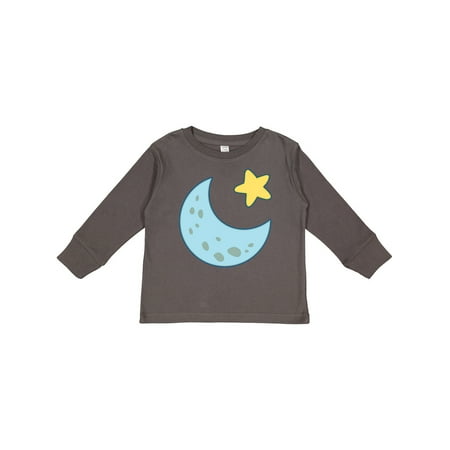 

Inktastic Moon and Star Gift Toddler Boy or Toddler Girl Long Sleeve T-Shirt