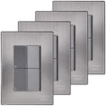 thumbnail image 1 of Apagadores Armados Inoxium2EOxford 4Pzas Apagador Escalerax2 125-250VCA 10A 50/60Hz Plateado/Oxford Acero Inoxidable/PC., 1 of 1