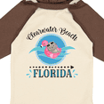 thumbnail image 4 of Inktastic Clearwater Beach Florida Trip Girls Long Sleeve Baby Bodysuit, 4 of 5