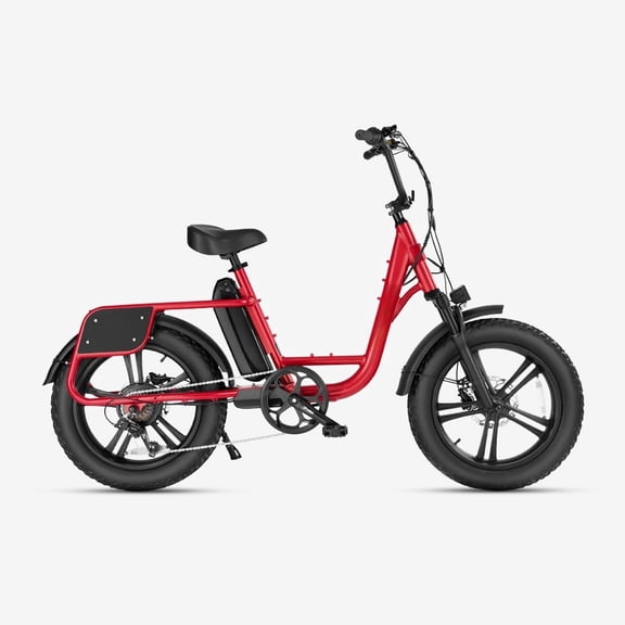 20" Fat Tire Electric Bike for Adults, 750W Bafang Motor with Maintenance-Free Integrated Wheels, 48V 15Ah Removable Battery, 26MPH & 45 Miles Range, Step-Through Ebike with Hydraulic Disc Brakes