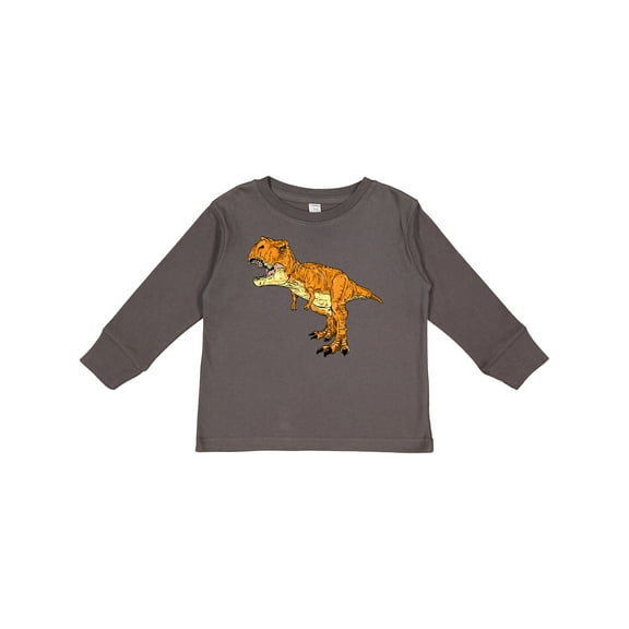 Inktastic Roaring T-rex Boys or Girls Long Sleeve Toddler T-Shirt