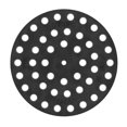 thumbnail image 1 of Couvercle de Drain de Sol Passoire JUMBO Fonte 16.5cm Rond, 1 of 5