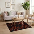 thumbnail image 3 of ODIKA Optical Molten Rock Effect Featuring Symmetrical Hallway Illusion for Home Office, Gaming Room, Under Desk, Non-Slip Chair-Friendly, 3 of 7