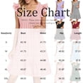 thumbnail image 3 of LWavelet Women's V-Neck Ruffle Sleeve Tiered Mini Dress for Casual & Party Wear Dark Green S, 3 of 5