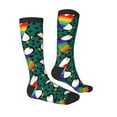 thumbnail image 3 of Picia Women Crew Soft Moisture-wicking Socks Lgbt Penguin Pattern Design Cotton Socks, One Size fit All, 3 of 9