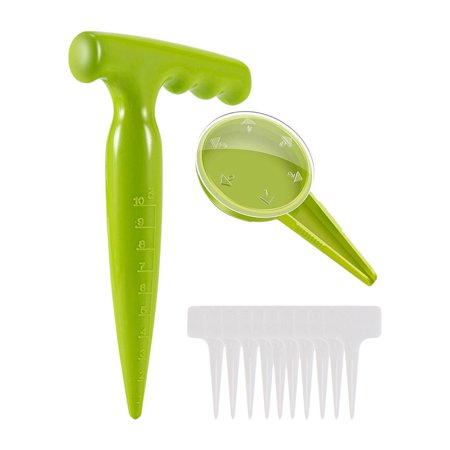 Garden Planting Tools Set Garden Supplies Sower Garden Seeder Manual Sowing Seeds Dispenser Soil Digger for Flower Pot Backyard Garden Digger 1 Seeder