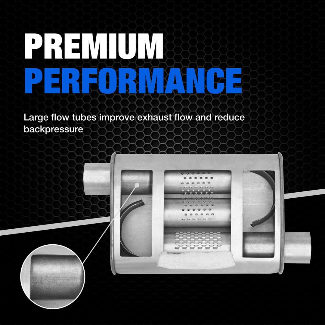 Dynomax Super Turbo 17747 Exhaust Muffler Fits select: 1993-2001 JEEP CHEROKEE, 1993-1994 FORD RANGER