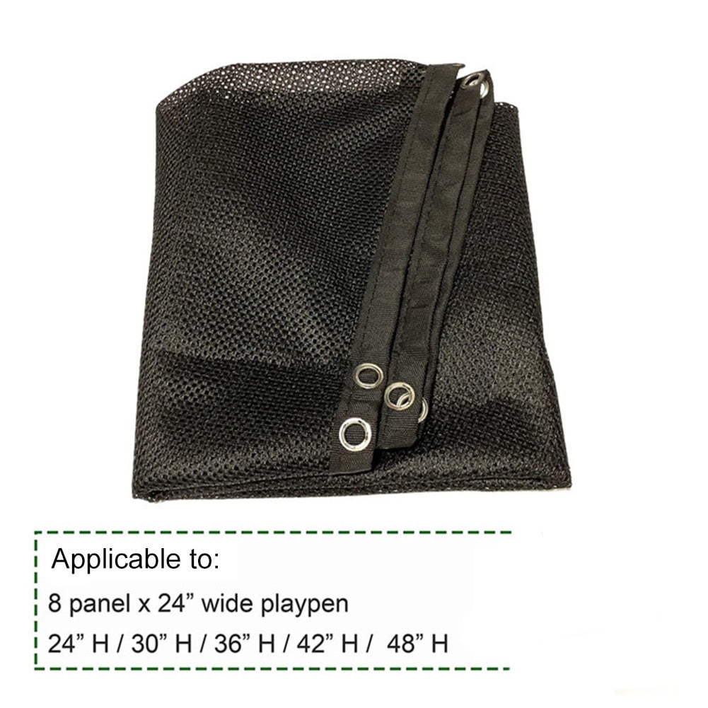 YFind Puppy Fence Top Pad Pet Playpen Cover Black Octagonal W24inch High Quality