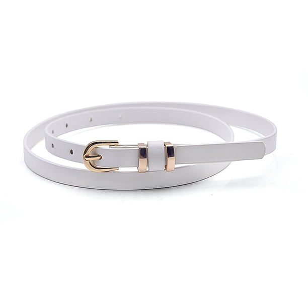 Qarigey Cinturón elegante para mujer, cómodo de llevar, y tamaños, cinturón de diseñador de lujo para mujer, cinturones Cinturones Blanco