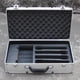 thumbnail image 1 of Maleta portátil de aluminio para micrófono, caja de almacenamiento de sistema de micrófono, bolsa de micrófono profesional carcasa dura Interior de plata Hugo Estuche de transporte de micrófono, 1 of 10