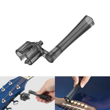 6 String Bass Guitar Bridge - Multifunctional String Peg Winder Bridge Pin Puller for Acoustic Electric Guitars Bass Guitar Repair Maintenance Tool Luthier Tool