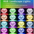 thumbnail image 3 of Lot De 4 Lumire Souterraine Rvb Sincero Lumire Souterraine Extrieure 12-24 V Avec Connecteur De Fil 6 W Changement De Couleur Ip67 Tanche Led Basse Tensi, 3 of 5