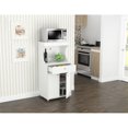 thumbnail image 4 of Inval GALLEY  Kitchen/Microwave Storage Cabinet in White Engineered Wood, 4 of 8