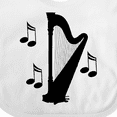thumbnail image 4 of Inktastic Harp Silhouette Music Gift Boys or Girls Baby Bib, 4 of 4