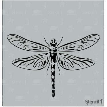 Stencil1 Dragonfly Stencil 5.75" x 6" - Halloween Art Craft