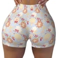 thumbnail image 2 of Picia Butterfly Flower Printed Workout Shorts for Women Seamless Scrunch Butt Lifting High Waisted Yoga Gym Booty Running Moisture-wicking Short Pants-Small, 2 of 9