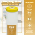 thumbnail image 2 of Kinetic Degradation Fluxion Replacement Filter ? KDF Catalytic Carbon Large Capacity Water Filter ? Whole House Heavy Metal Filtration ? 4.5? x 20? inch ? 2 Pack, 2 of 7