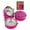 Pink, variant on Healthy Human Travel Dog Bowls | Stainless Steel Go Pet Bento Bowl | Stackable Cat & Dog Food Bowls | Leak Proof | Set of 3 Interlocking Bowls, 2 Spare Clips, 1 Spare Handle (Pink)
