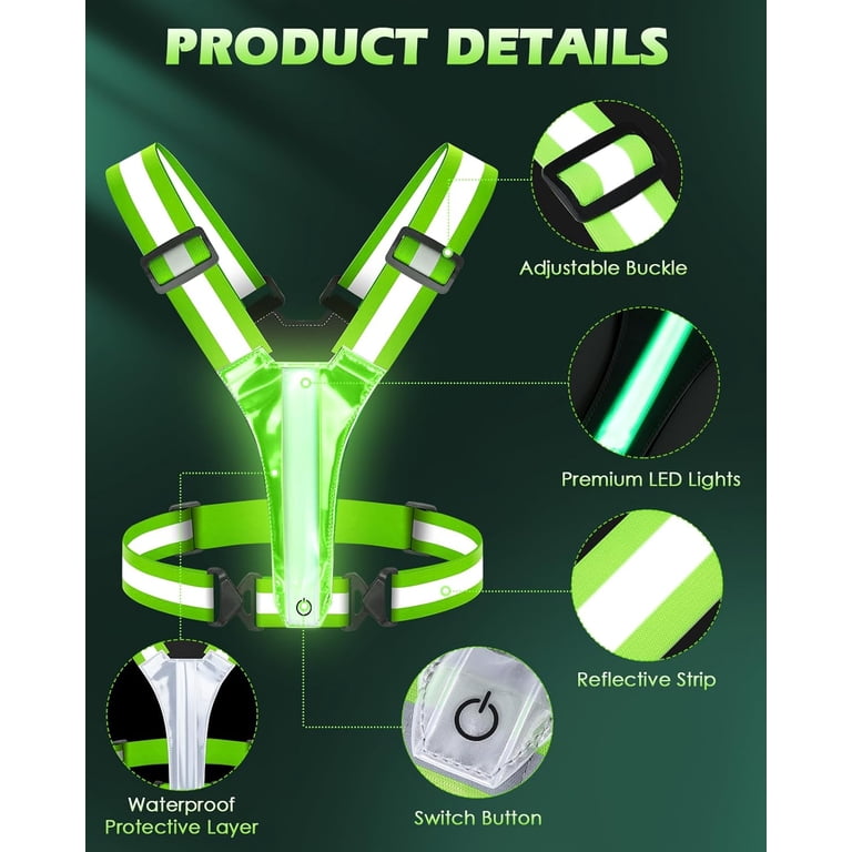 LED Reflective Vest, Rechargeable Safety Gear photo 6