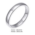 thumbnail image 2 of Qarigey Anillos simples para parejas, adorno de joyería, regalos de compromiso de boda, decoración de dedos de plata de Color sólido, anillo para Ropa, zapatos y accesorios Miscelánea 2 mm Qarigey AP014491-02, 2 of 6