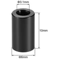 thumbnail image 2 of 5Pcs Round Aluminum Standoff Column Spacer 3.1x6x10mm(IDxODxH) Black for FPV Quadcopter RC Multirotors Parts DIY, 2 of 3