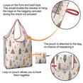 thumbnail image 4 of 5 Pack Foldable Shopping Bag,Multicolor Christmas Tree Pattern Reusable Grocery Bags with Pockets,Large Reusable Tote Bags with Handles Waterproof & Lightweight, 4 of 6