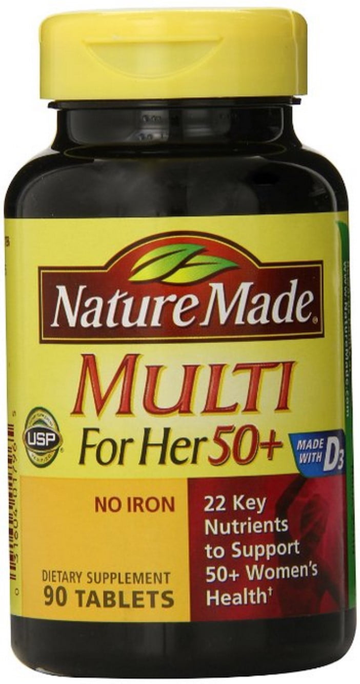 Nature Made Multi for Her 50+ Vitamin/Mineral Tablets 90 ... Nature Made Multi for Her 50+ Vitamin/Mineral Tablets 90 ...
