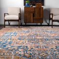 thumbnail image 3 of nuLOOM Ethel Medallion Fringe Area Rug, 6' 7" x 9' 4", Rust, 3 of 4