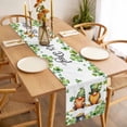 thumbnail image 3 of St. Patrick's Day Table Runner - 70 Inch Long, Kitchen Dining Table Runner Dresser Scarves, Green Gnomes Lucky Shamrocks Flags Farmhouse Decor for Coffee Tables Wedding Party Banquet, 3 of 8