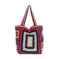 thumbnail image 5 of Bolsos de hombro vintage de gran capacidad para mujer, bolso cruzado de punto, 5 of 5