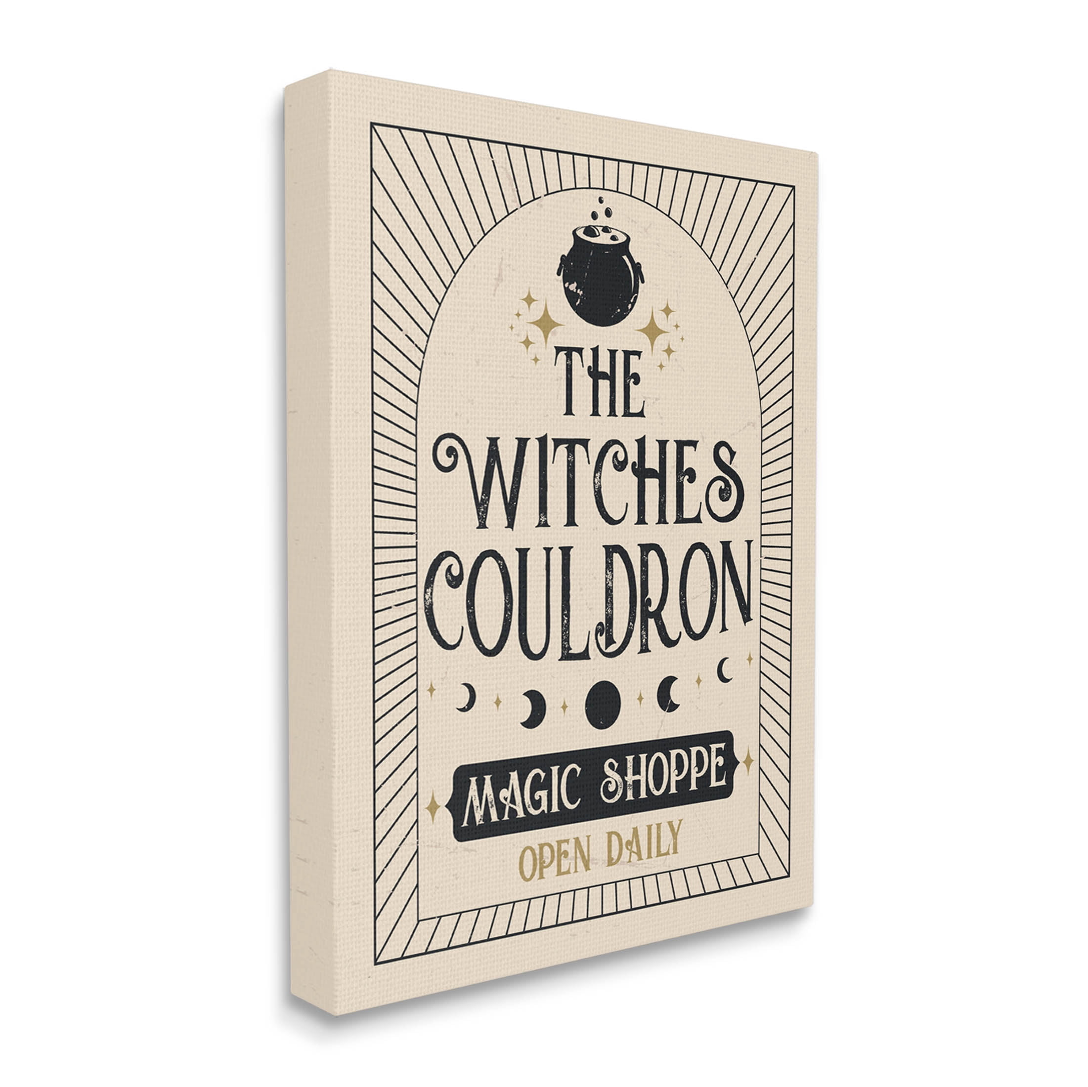 Stupell Industries Witches Cauldron Vintage Shoppe Graphic Art Gallery Wrapped Canvas Print Wall Art, Design by Angela Nickeas