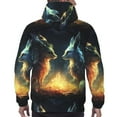 thumbnail image 7 of Salouo Firefly Forest Fox Pattern Men's Fall Hoodie Sweatshirt,Sport Hoodie with Pockets for Men Pullover Casual Hooded Sweatshirt-Small, 7 of 7