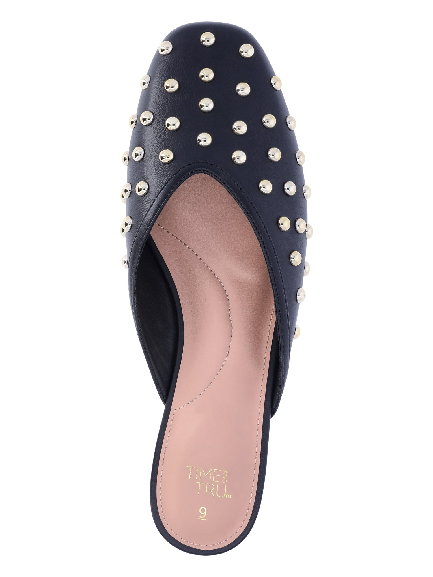 Time and Tru Women's Studded Mules