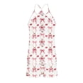 thumbnail image 4 of DeHolifer Pajamas Sets for Women Cute Floral Printed V-Neck Tank Top and Shorts Soft 2 Piece Lounge Set White S, 4 of 8