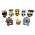 thumbnail image 4 of Juego de 8 figuras de belén navideño de resina con dibujos animados para decoración de mesa, ideal para estantería., 4 of 9