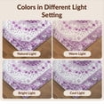 thumbnail image 7 of Design&I 8'x10' Washable Area Rug Extra Large Skid-Resistant Low Profile Purple Grey Boho Sunburst Medallion Intricate Petal Rings with Dotted Accents for Living Room, Family, 7 of 7
