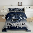 thumbnail image 2 of jejeloiu American Rugby City Queen Comforter Set,Rugby Sports Bedding Sets,American Ball Games Bedding Comforter Set,Room Breathable Decorative Reversible,3 Pieces, 2 of 8