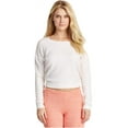 thumbnail image 2 of Aeropostale Womens Super Soft Sweatshirt, Off-White, Juniors, Small, 2 of 2
