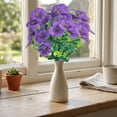 thumbnail image 4 of Flores de Pensamiento Artificiales con Tallos Realistas para Decoración del Hogar, Oficina, Bodas, 35x15 cm, Reutilizables, de Bajo Mantenimiento, 4 of 6