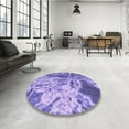 thumbnail image 4 of Ahgly Company Machine Washable Indoor Rectangle Transitional Bright Lilac Purple Area Rugs, 8' x 12', 4 of 7
