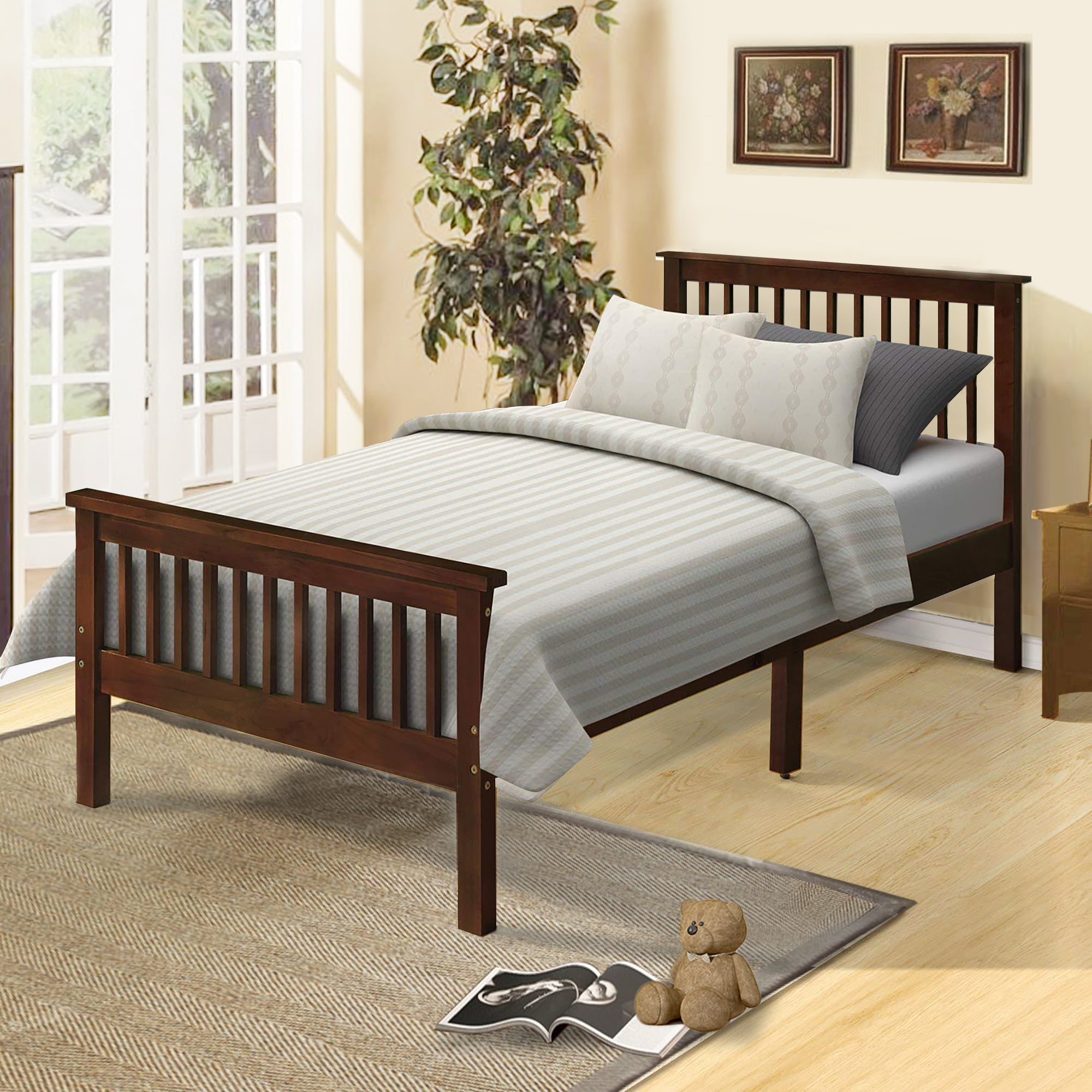 Clearance! Twin Bed Frame for Kids, Classic Platform Bed Frame with