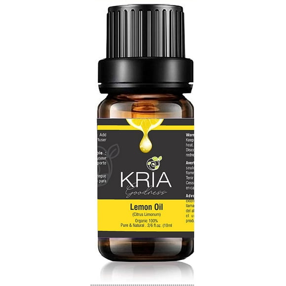 KRIAA Goodness Huile Essentielle de Citron 10ml avec Compte-Gouttes