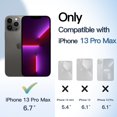 thumbnail image 2 of JETech Magnetic Case for iPhone 13 Pro Max 6.7-Inch Compatible with MagSafe, Shockproof Phone Bumper Cover, Solid Color Matte TPU Frame, Anti-Scratch Clear Back (Black), 2 of 6